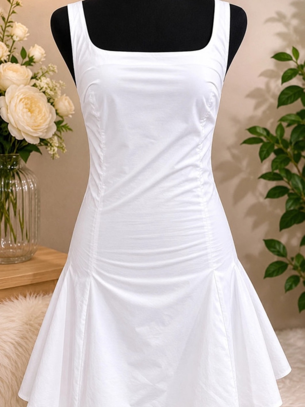 Princess Polly White Strapless A-Line Dress
